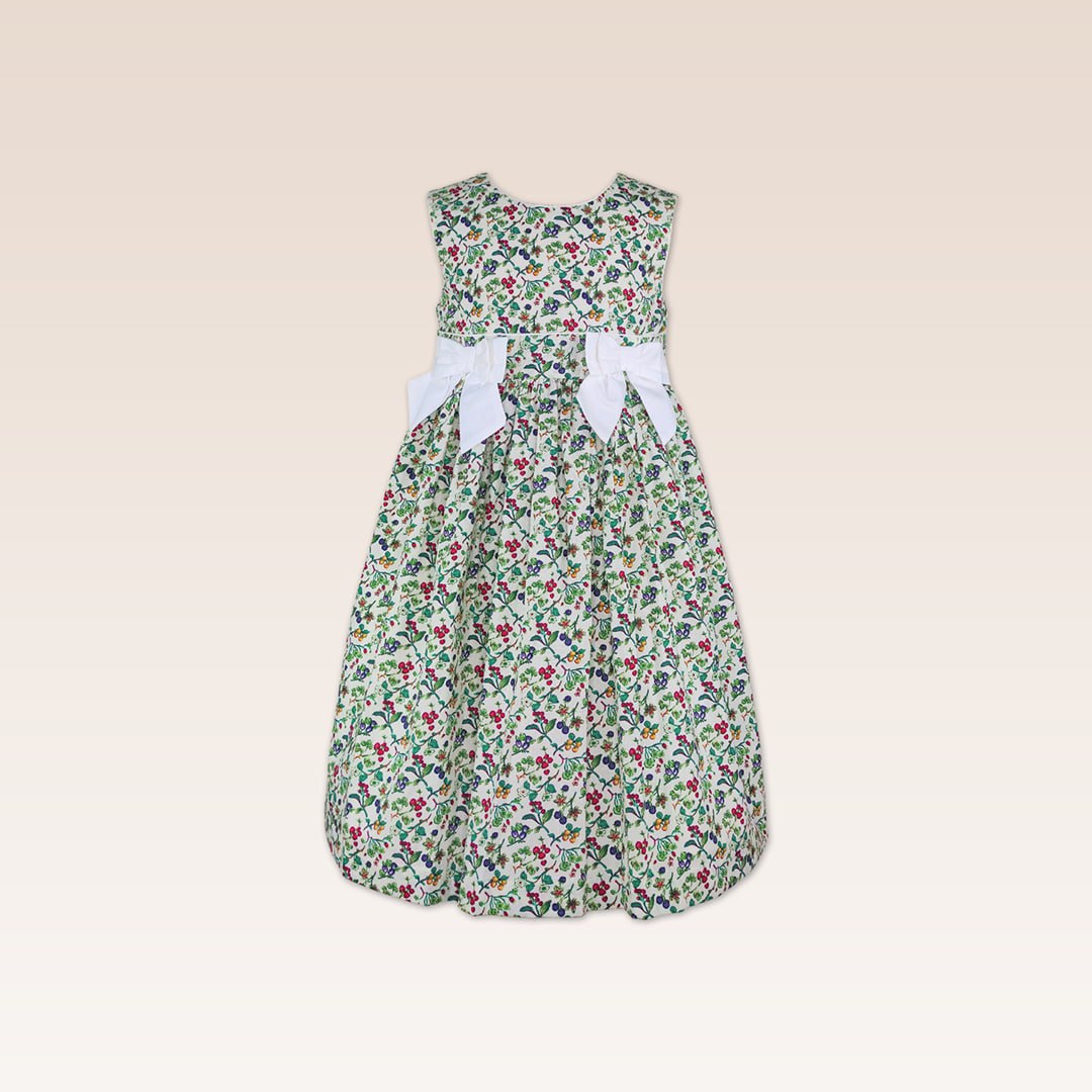 Georgia Girls Floral Dress with Ribbon detail at Front
