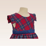 Danica Baby Girls Red Checkered Party Dress with Diaper Cover