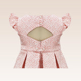 Giselle Girls Peach Textured Party Dress