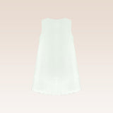 Michy Girls Ivory A-line Jumper Dress with Buckles