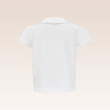 Carol Baby Girls Ivory Button-Down Blouse