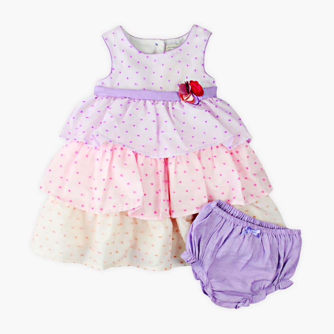 Faya Girl Dress With Diaper Cover