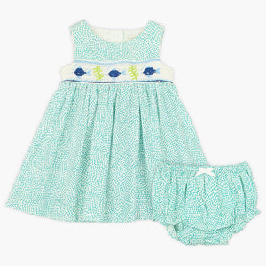 Flavia Girl Dress With Diaper Cover