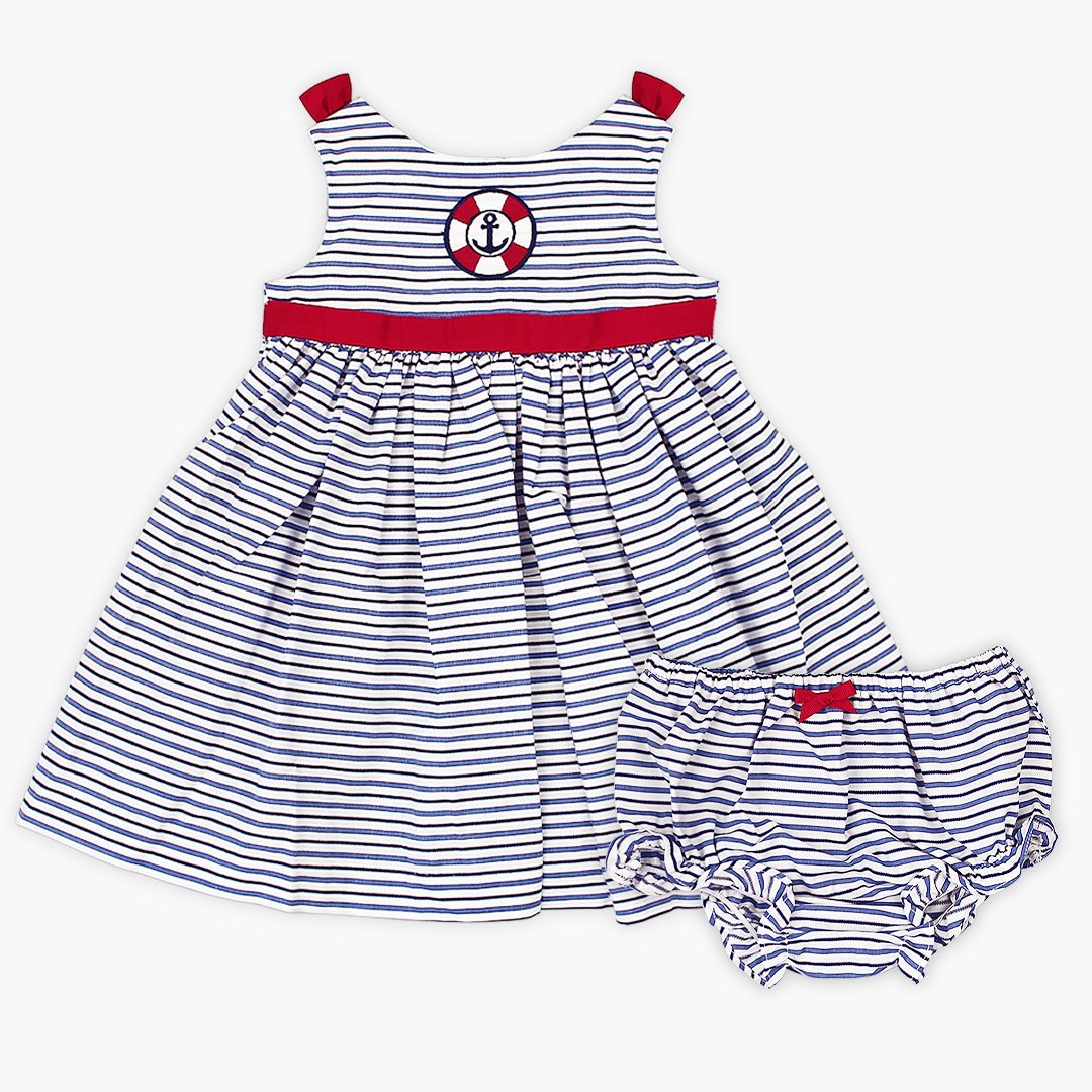 Fiore Girl Dress With Diaper Cover