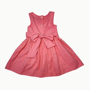 Lailah Coral Smocked Sleeveless Dress