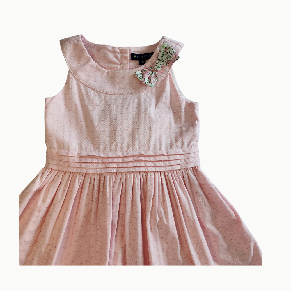 Layan Pink Sleeveless Dress