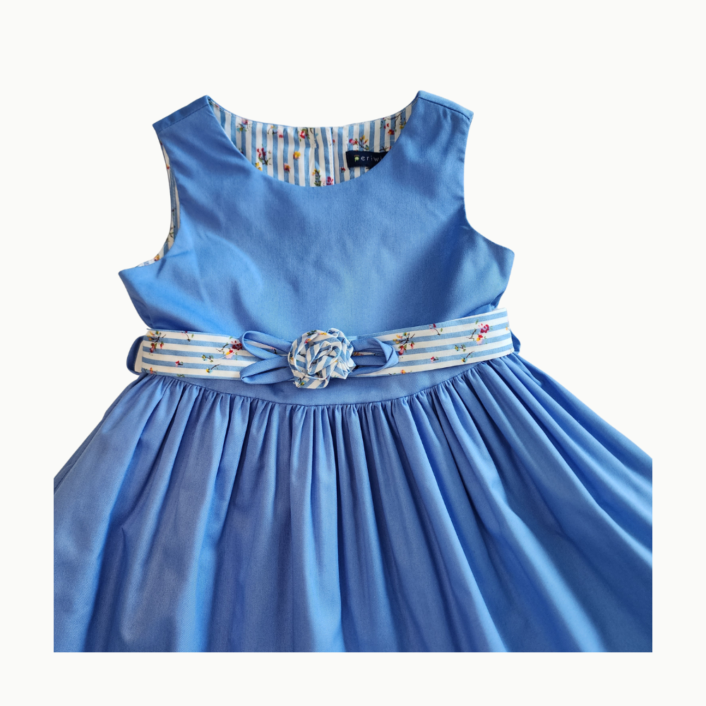 Lilly Blue Sleeveless Dress