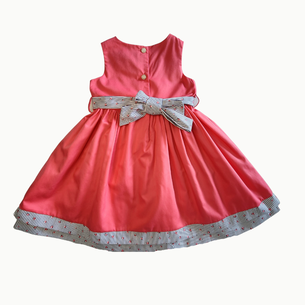 Lilly Coral Sleeveless Dress