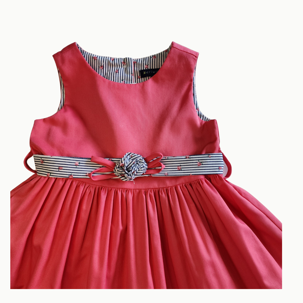 Lilly Coral Sleeveless Dress
