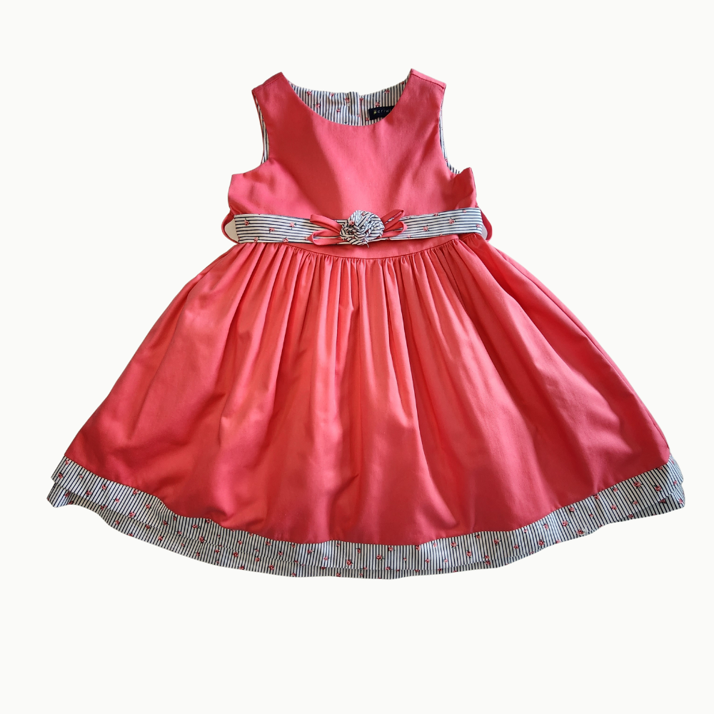 Lilly Coral Sleeveless Dress