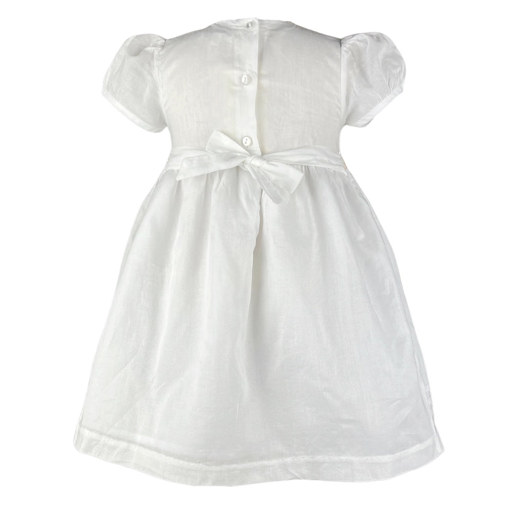 Betty Baby Girls White Smocked dress